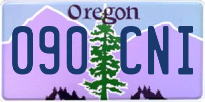 OR license plate 090CNI