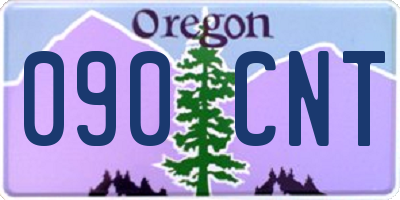 OR license plate 090CNT