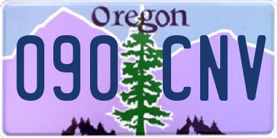 OR license plate 090CNV