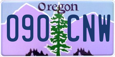OR license plate 090CNW
