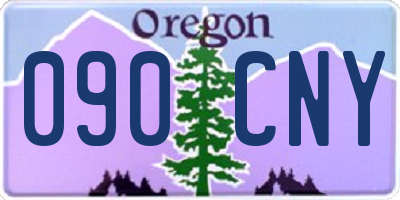 OR license plate 090CNY