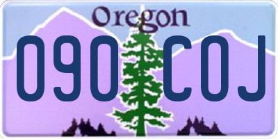 OR license plate 090COJ