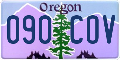 OR license plate 090COV