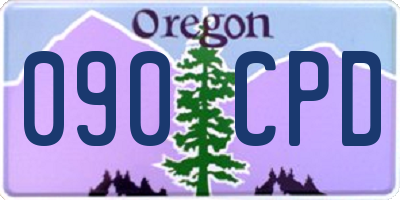 OR license plate 090CPD