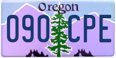 OR license plate 090CPE
