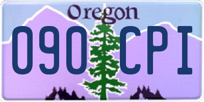 OR license plate 090CPI