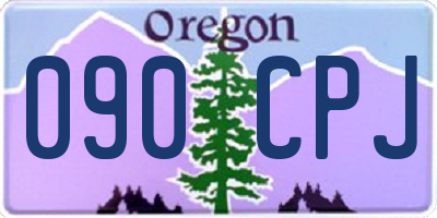 OR license plate 090CPJ