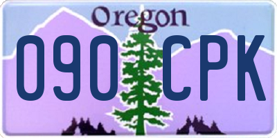 OR license plate 090CPK