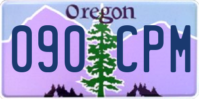 OR license plate 090CPM