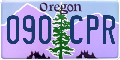 OR license plate 090CPR