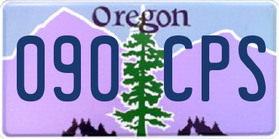 OR license plate 090CPS