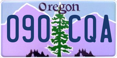 OR license plate 090CQA