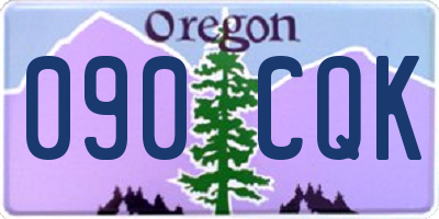 OR license plate 090CQK