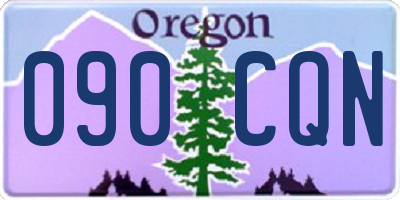 OR license plate 090CQN