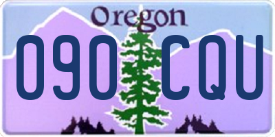 OR license plate 090CQU
