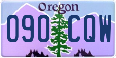OR license plate 090CQW
