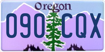 OR license plate 090CQX