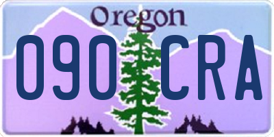 OR license plate 090CRA