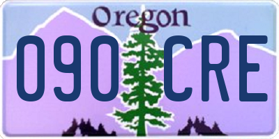 OR license plate 090CRE