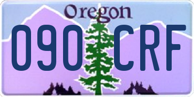 OR license plate 090CRF