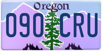 OR license plate 090CRU