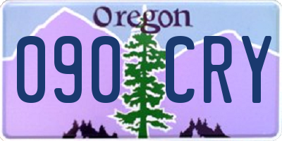 OR license plate 090CRY