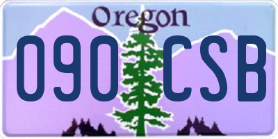 OR license plate 090CSB