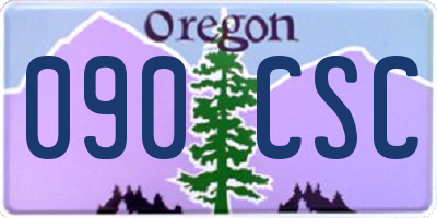 OR license plate 090CSC
