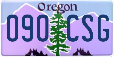 OR license plate 090CSG