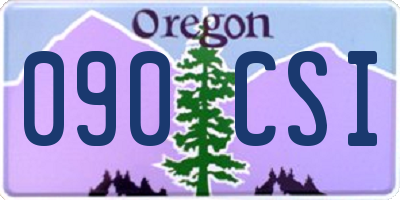 OR license plate 090CSI