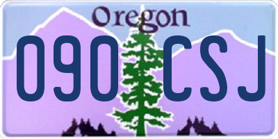 OR license plate 090CSJ