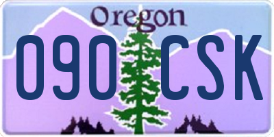 OR license plate 090CSK
