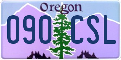 OR license plate 090CSL