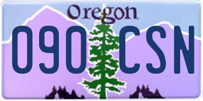OR license plate 090CSN