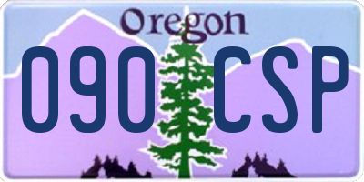 OR license plate 090CSP