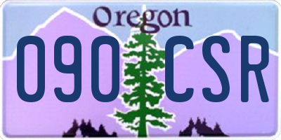 OR license plate 090CSR