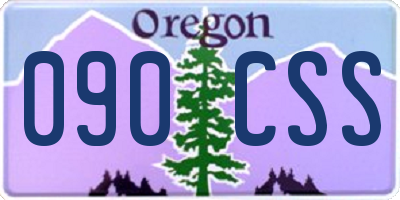 OR license plate 090CSS
