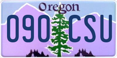 OR license plate 090CSU