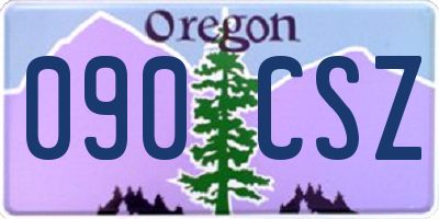 OR license plate 090CSZ