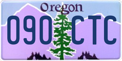 OR license plate 090CTC