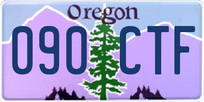OR license plate 090CTF