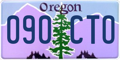 OR license plate 090CTO