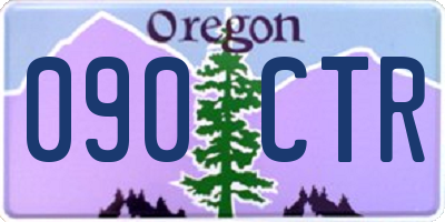OR license plate 090CTR