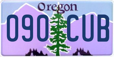 OR license plate 090CUB