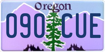 OR license plate 090CUE