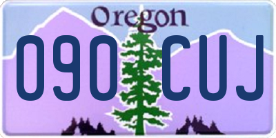 OR license plate 090CUJ
