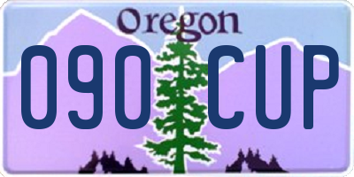 OR license plate 090CUP