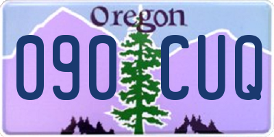OR license plate 090CUQ