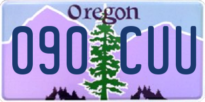 OR license plate 090CUU