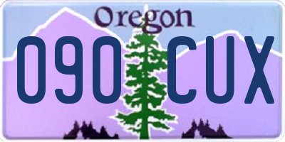 OR license plate 090CUX